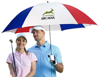 60 inch Arc Custom Imprinted Golf Umbrellas